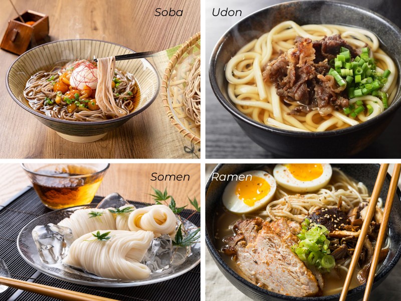 Các loại mì Nhật Bản